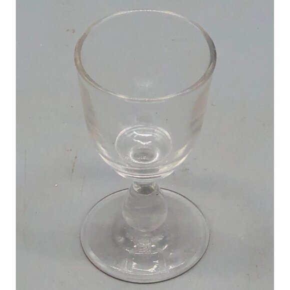 Liqueur cocktail glass tear drop bottom clear glass 3.5" READ - Picture 1 of 5